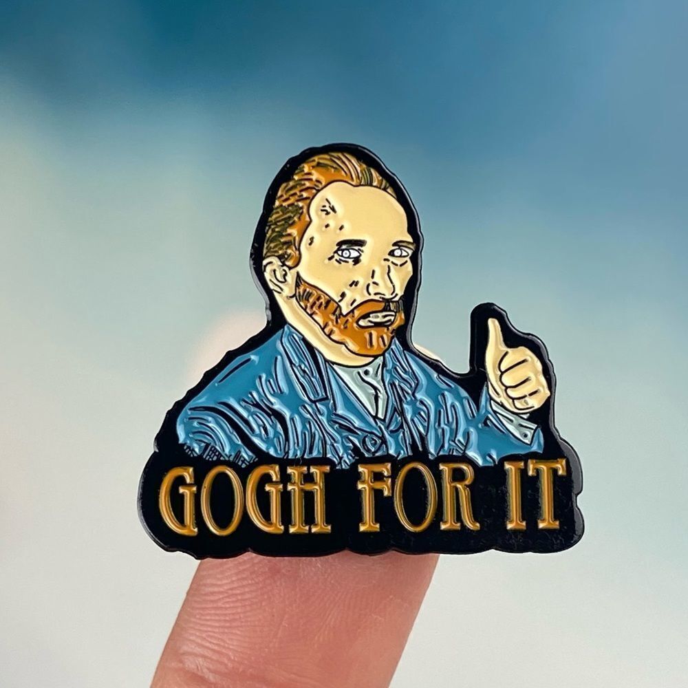 Gogh For It Enamel Pin/ Brooch Lapel